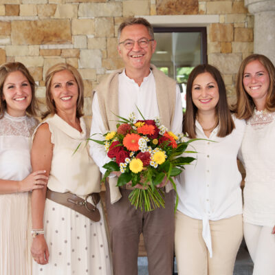 Gabi und Ernst Rieser mit ihren Töchtern Theresa, Alexandra und Patricia